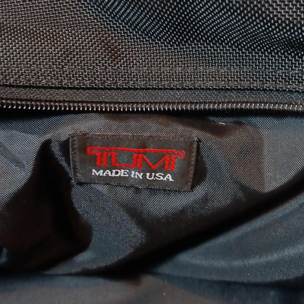 Tumi Alpha  Black Ballistic Nylon Bag